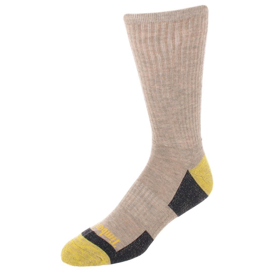 Timberland Men's Castleton Comfort Cushioned Crew Socks (4 Pack) - Black, Charcoal, Bark, Denim