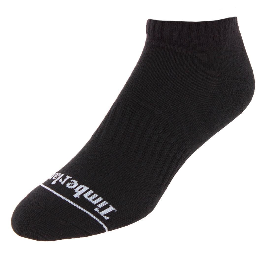 Timberland Men's Performance No Show Full Cushioned Socks (3 Pack) - Black