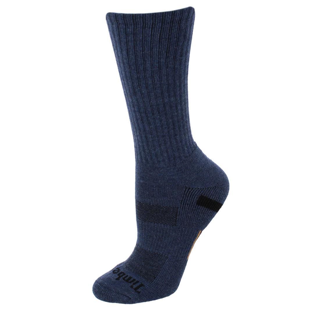 Timberland Women's Comfort Performance Crew Socks (2 Pack) - Oatmeal and Navy