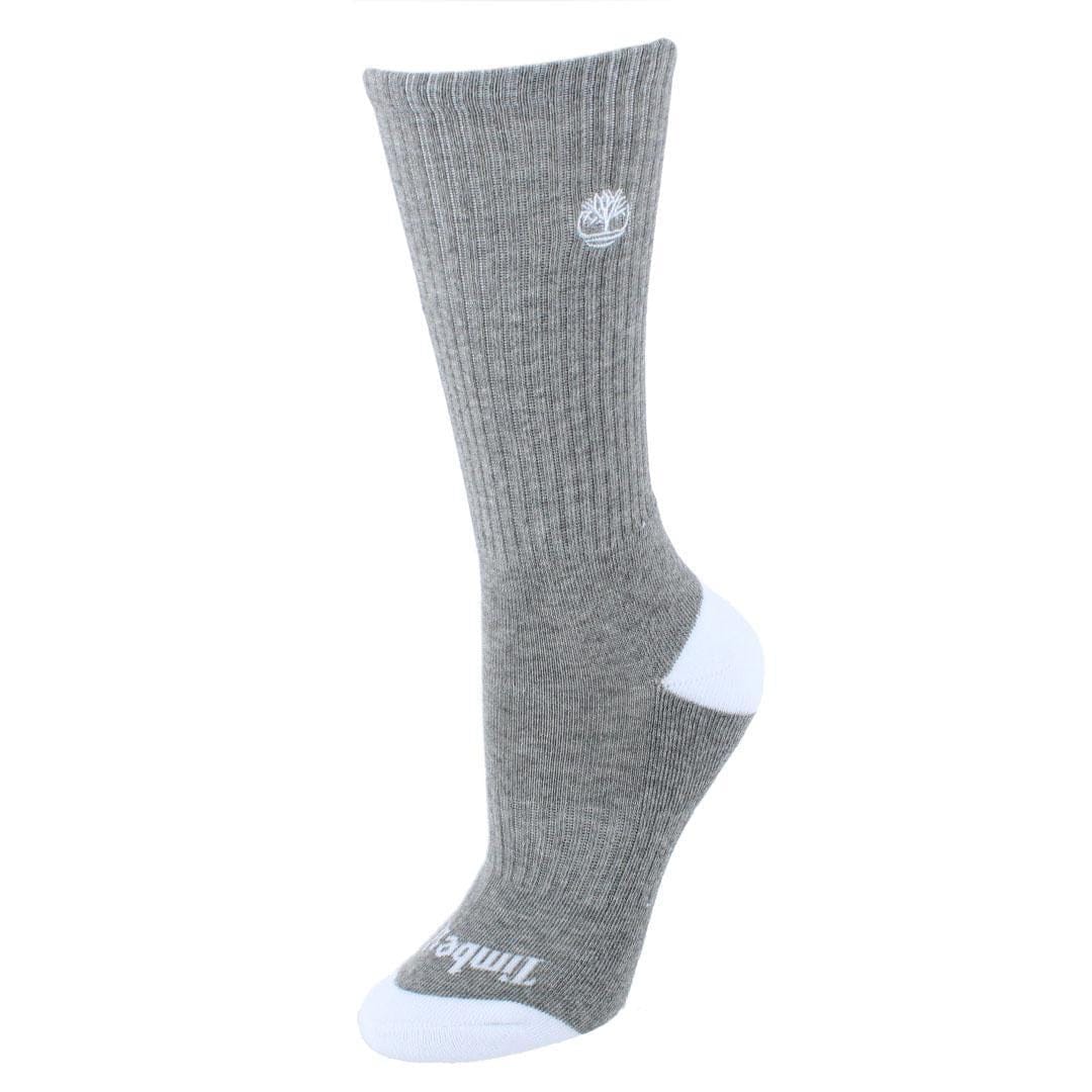 Timberland Women's Half Cushioned Comfort Crew Socks (3 Pack) - White