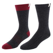 Men's Cable Knit Comfort Wool Blend Socks (2 Pair)