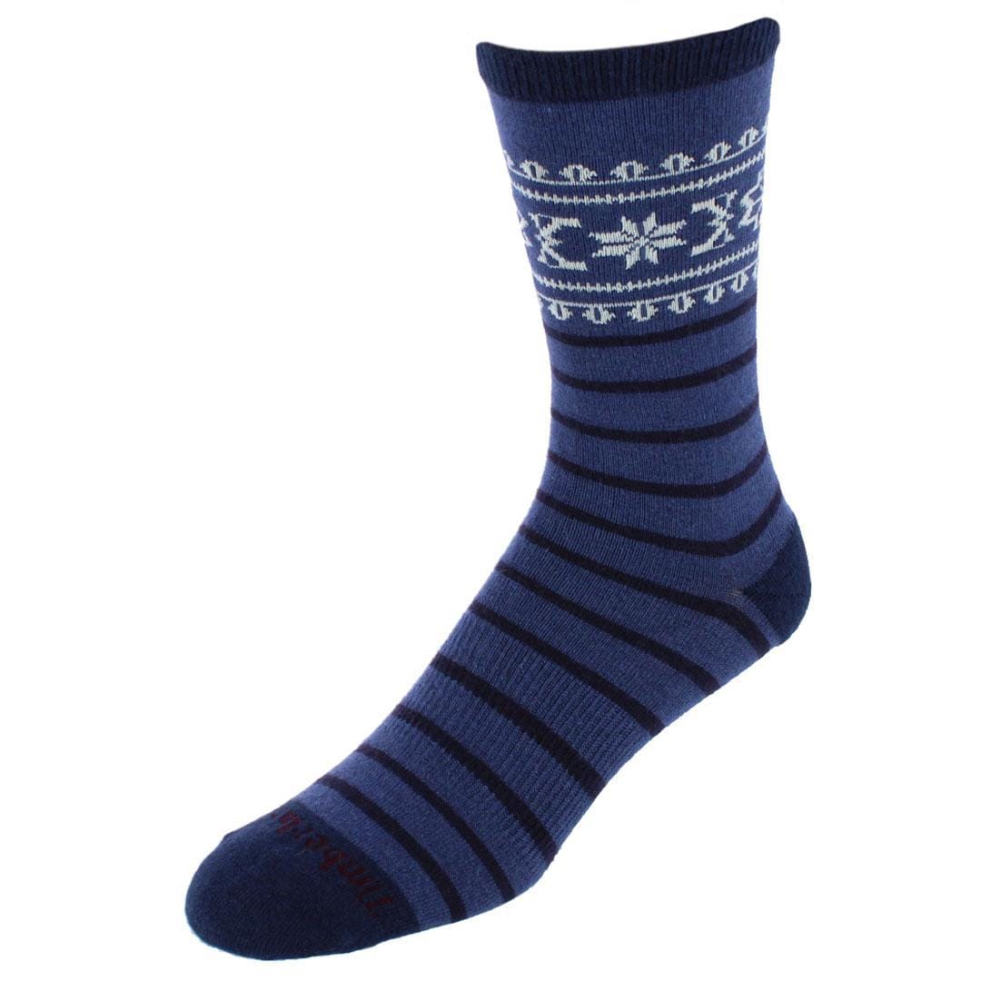 Timberland Men's Comfort Fair Isle Crew Socks (2 Pair Pack) - Navy