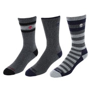 Men's Comfort Cushioned Cotton Blend Crew Socks (3 Pair Pack)