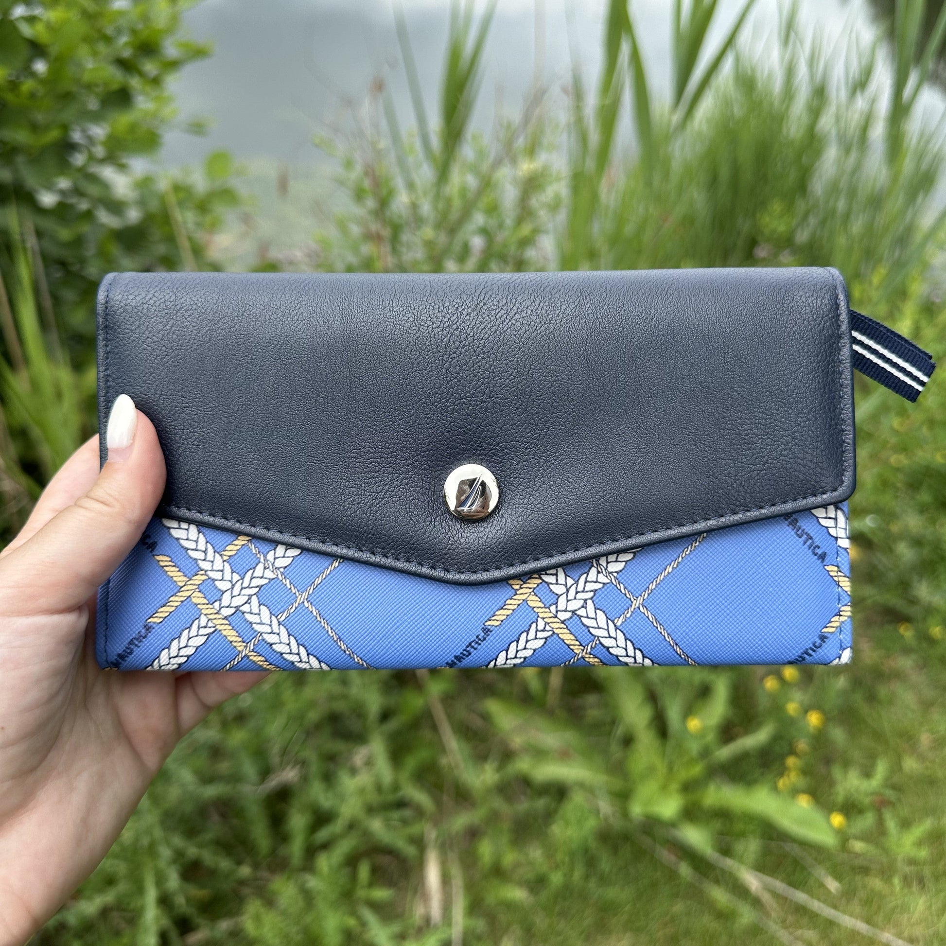 Nautica Women's Two Timer V Flap Clutch - Marina