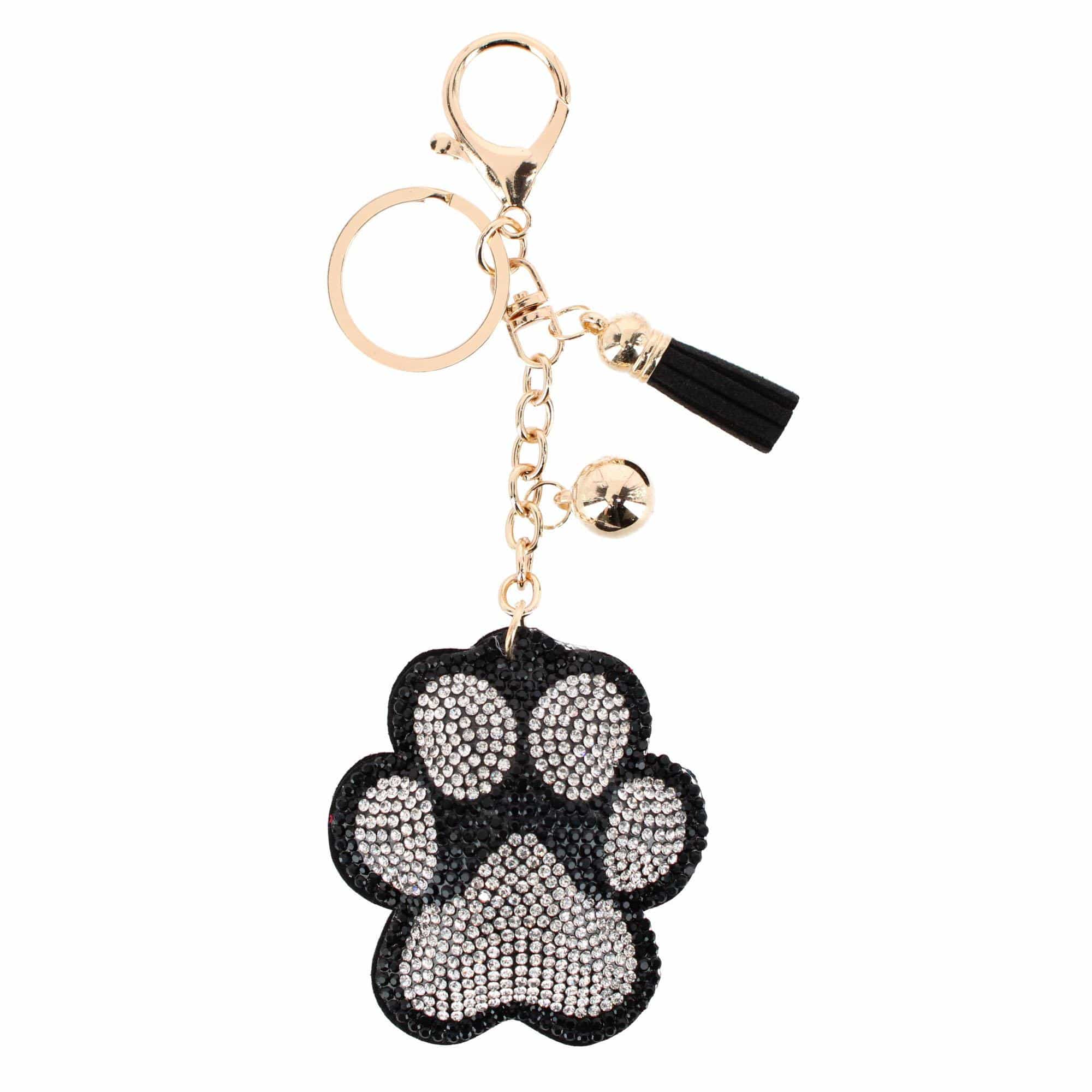 CTM® Women's Rhineston Dog Paw Bag Charm & Key Chain - Women's Rhineston Dog Paw Bag Charm & Key Chain