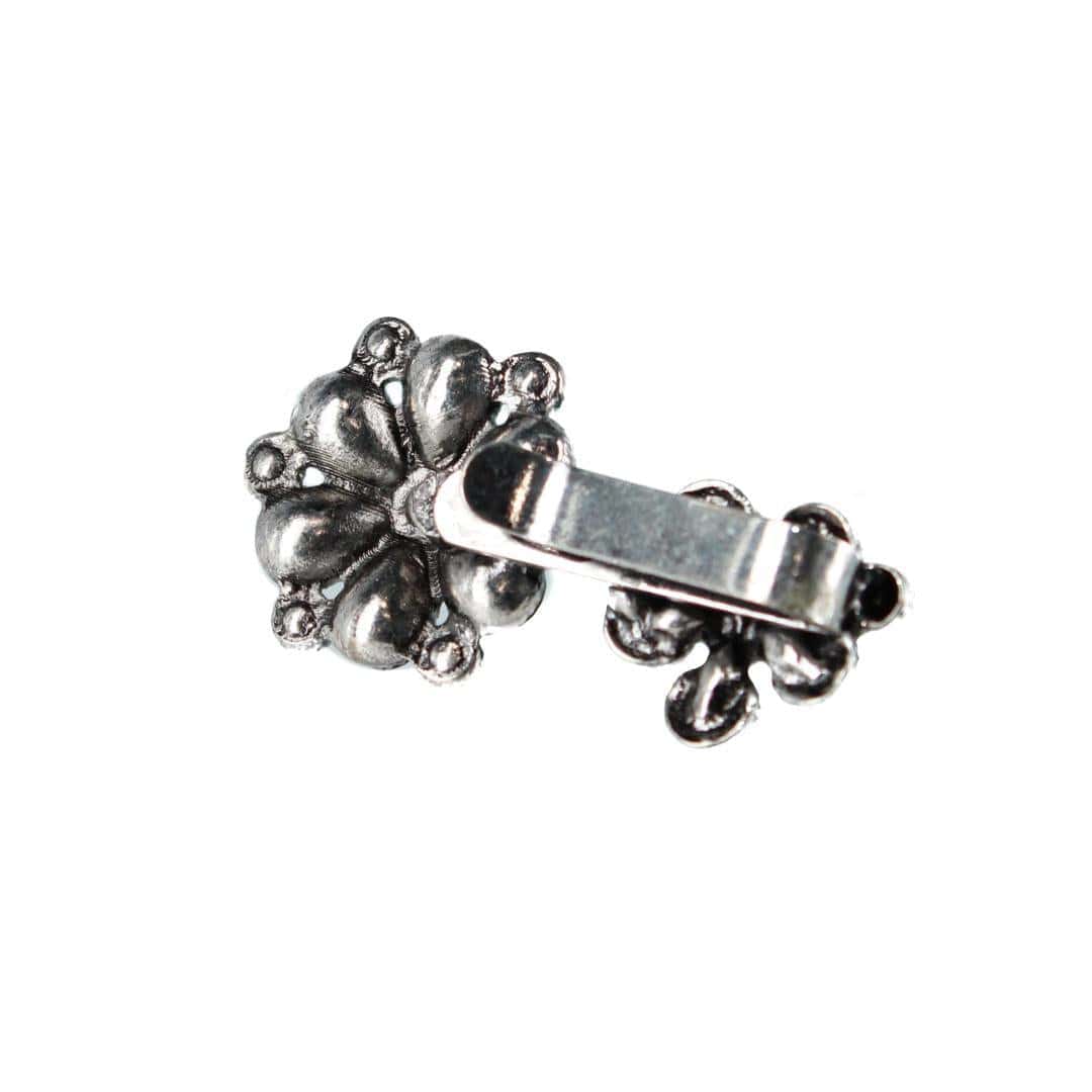 CTM® Women's Western Stone Embellished Hat Clip - Silver