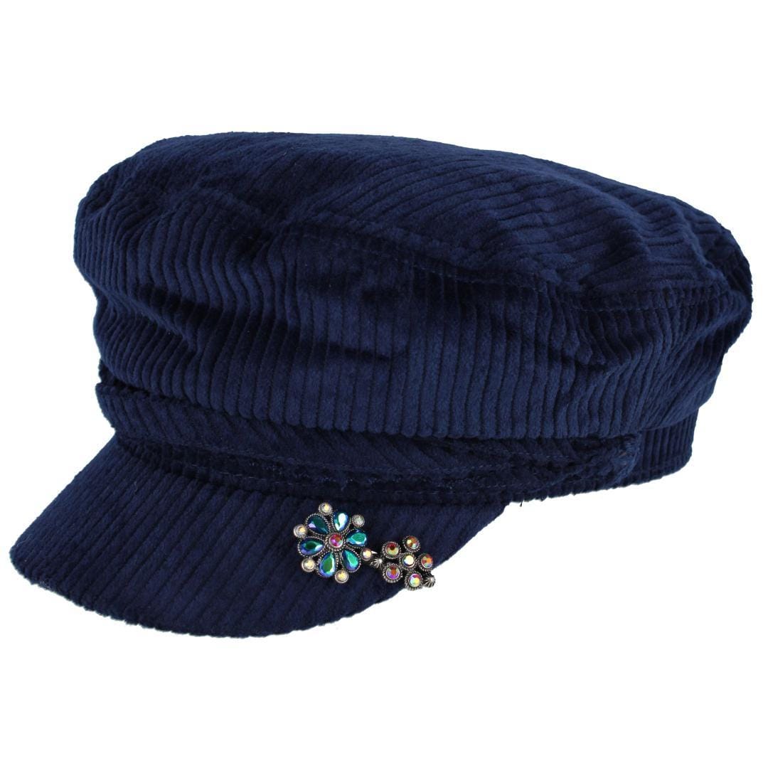 CTM® Women's Western Stone Embellished Hat Clip - Silver
