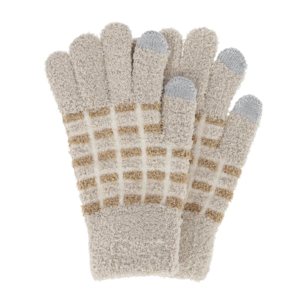CTM® Women's Knit Color Block Touchscreen Compatible Winter Gloves - Women's Knit Color Block Touchscreen Compatible Winter Gloves