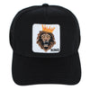 Men's Lion Embriodered Patch Mesh Back Trucker Hat