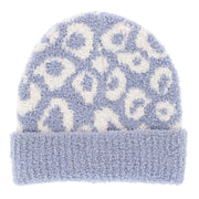 Girl's One Size Fits Most Soft Leopard Knit Winter Beanie Hat