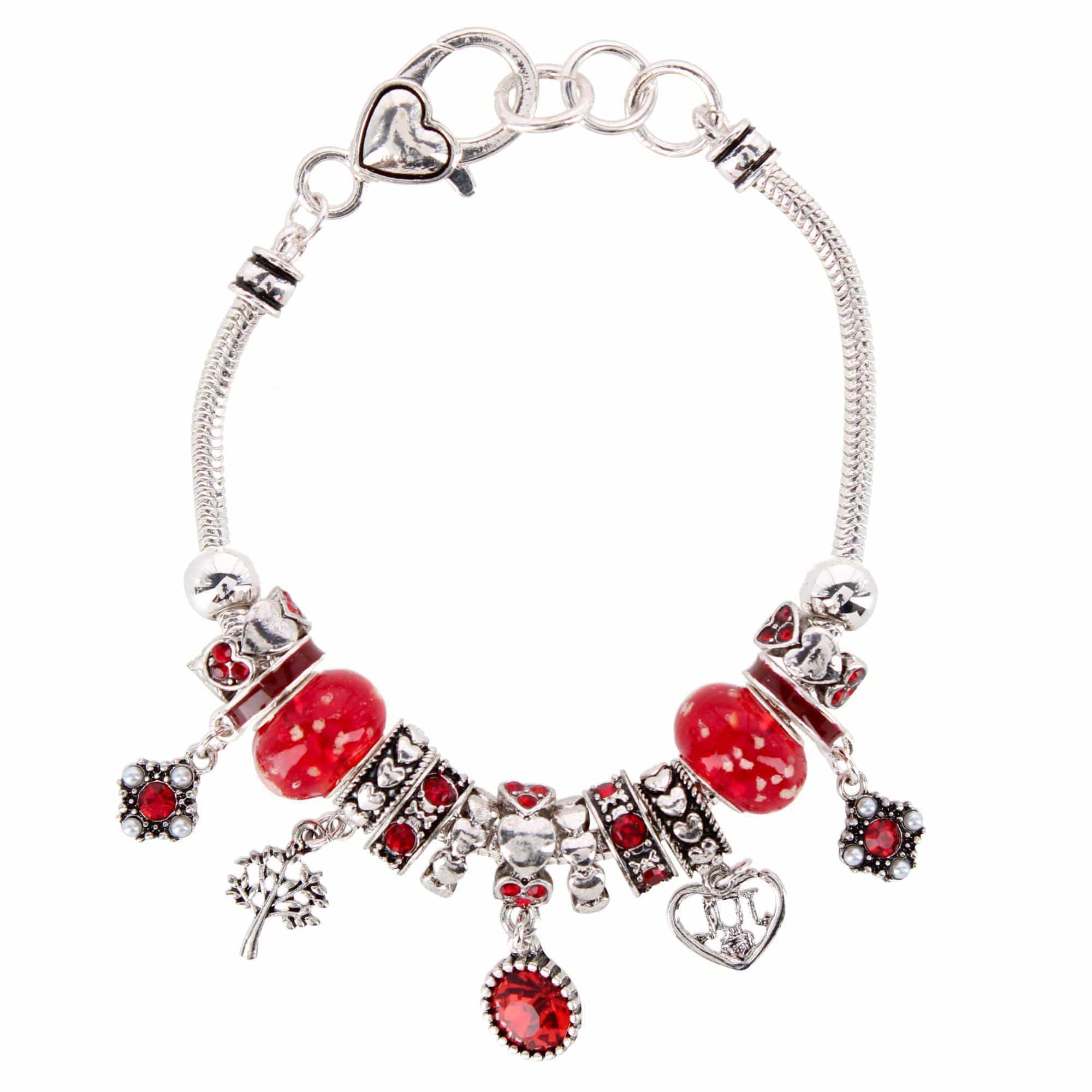 CTM® Women's Meaningful Birthstone Charm Clasp Bracelet
