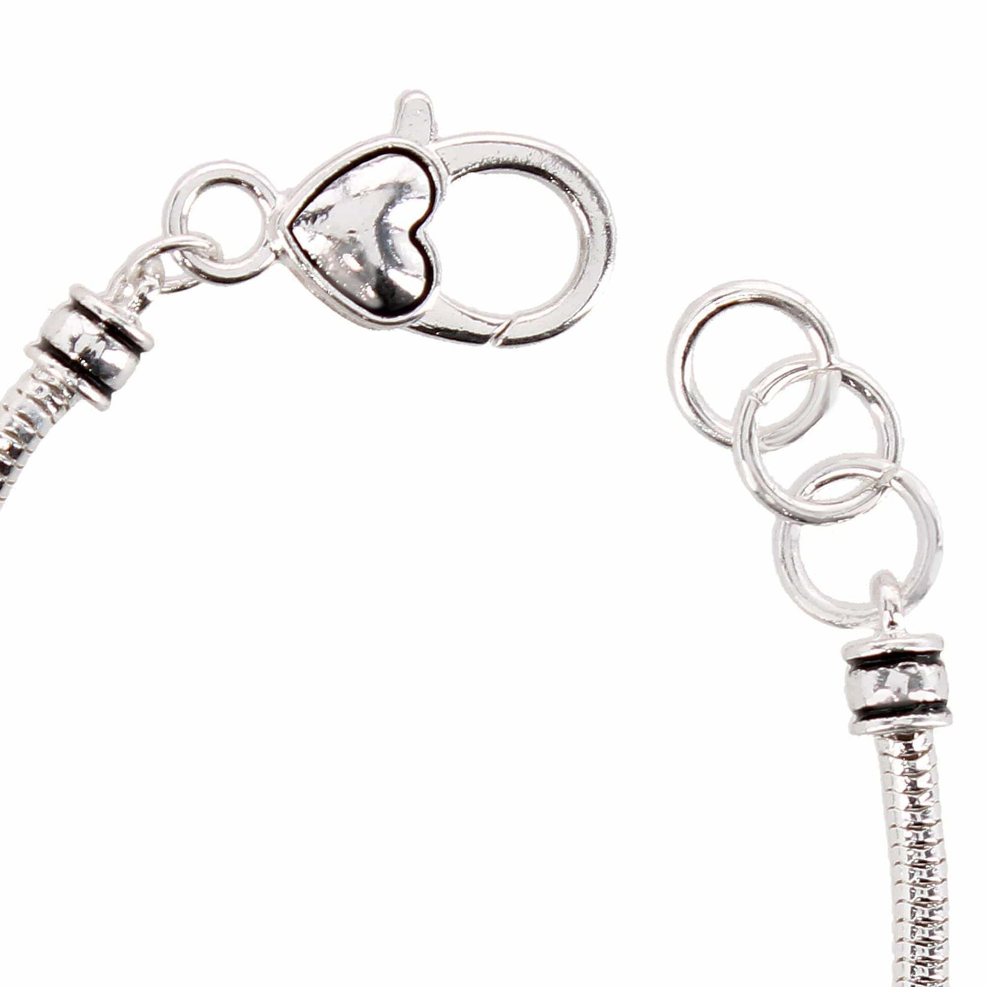 CTM® Women's Meaningful Birthstone Charm Clasp Bracelet - January- Garnet