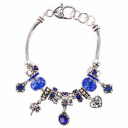 Women's Meaningful Birthstone Charm Clasp Bracelet