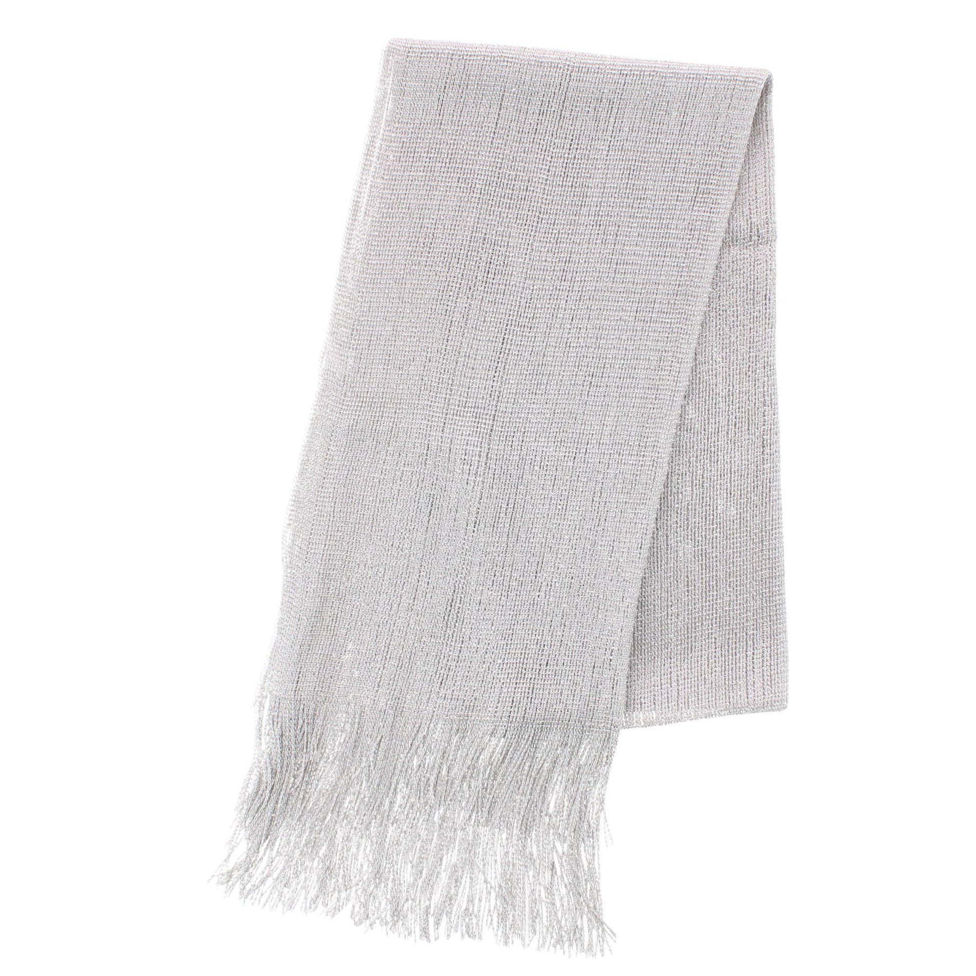 CTM® Women's Shimmering Fringe Evening Shawl Scarf