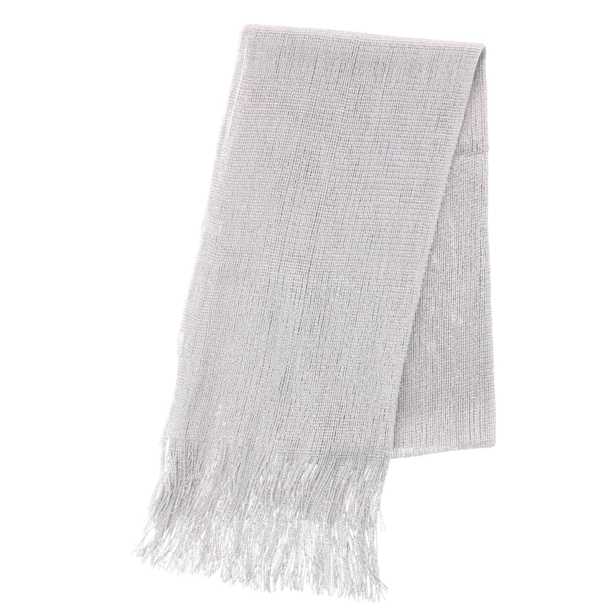 CTM® Women's Shimmering Fringe Evening Shawl Scarf