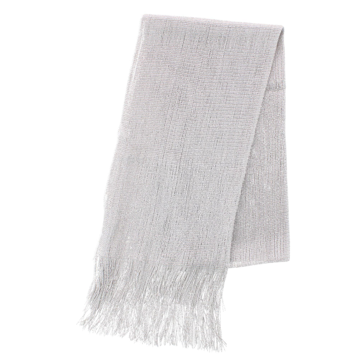 CTM® Women's Shimmering Fringe Evening Shawl Scarf