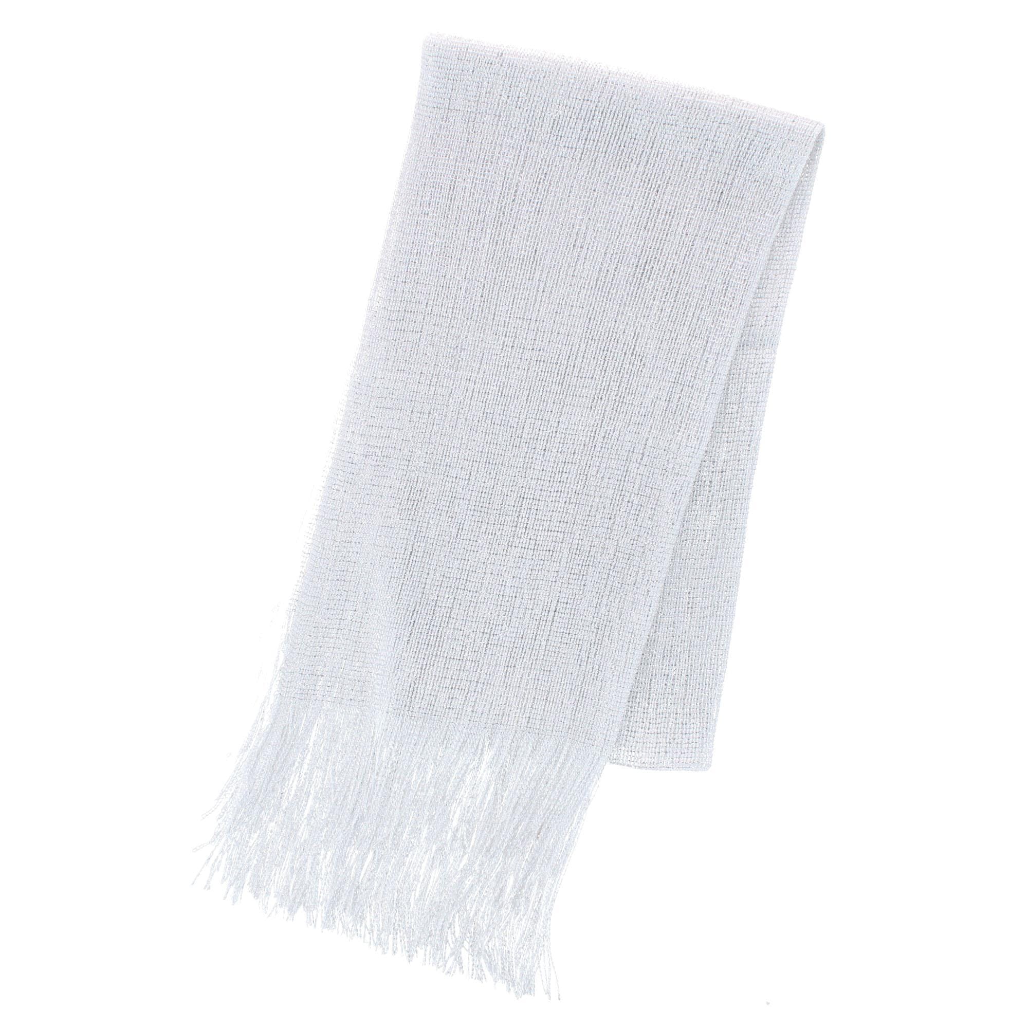 CTM® Women's Shimmering Fringe Evening Shawl Scarf