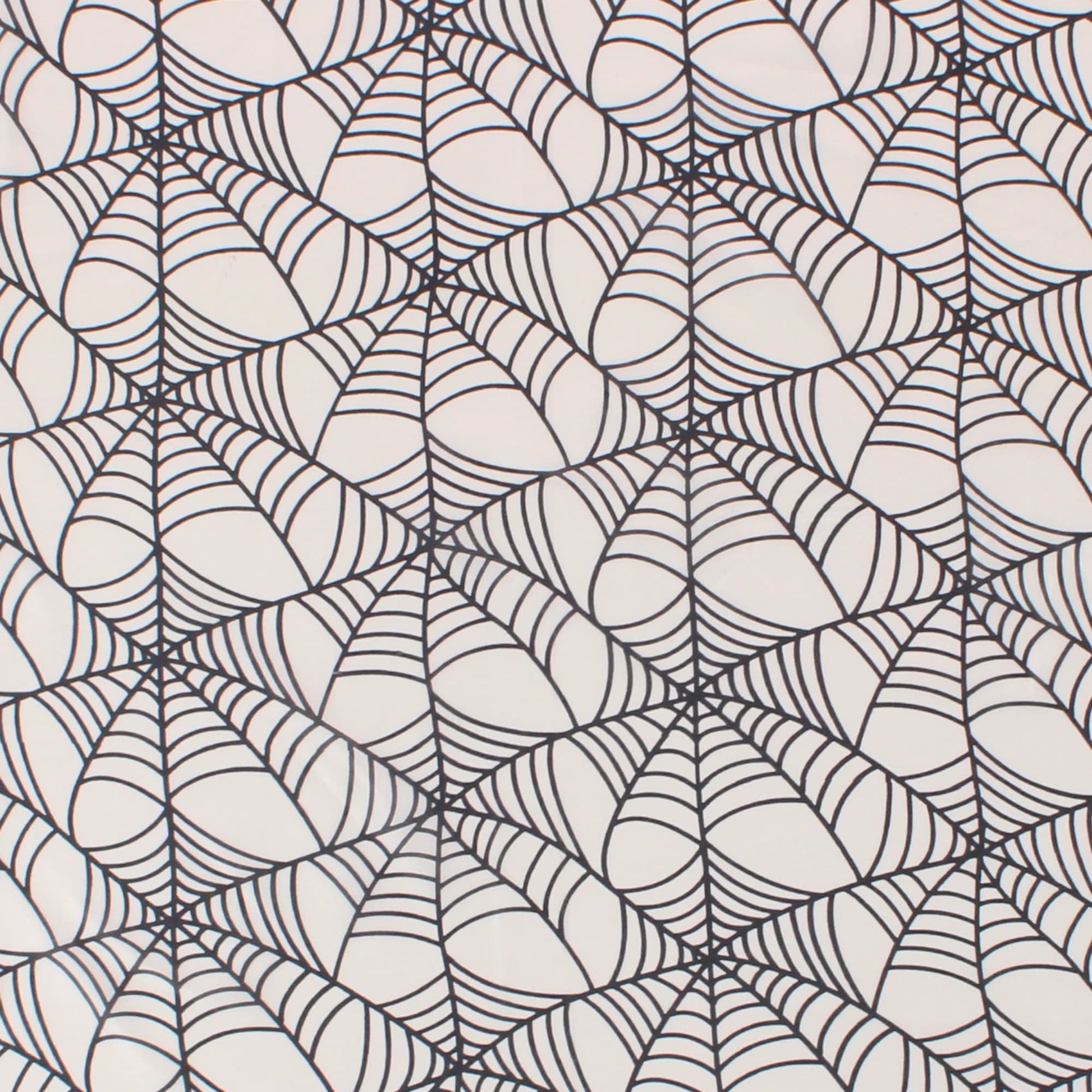 CTM® Women's Halloween Geometric Spider Web Silky Square Scarf - Black