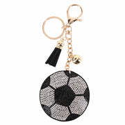 Women's Rhinestone Soccer Mom Bag Charm & Key Chain