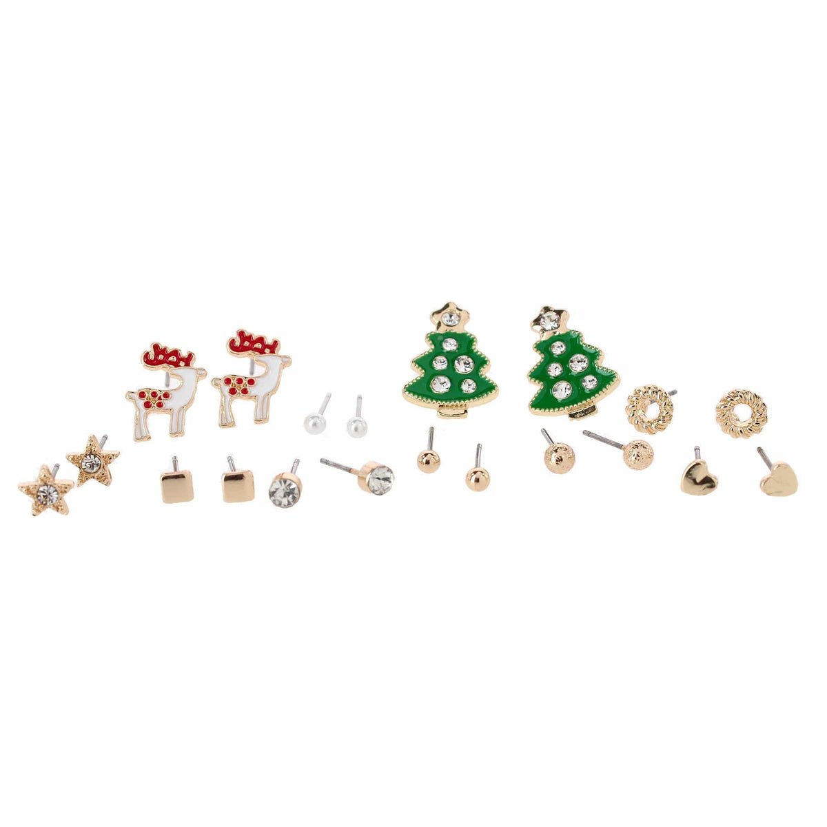 CTM® Holiday Scarf & Earring Set Bundle - Green