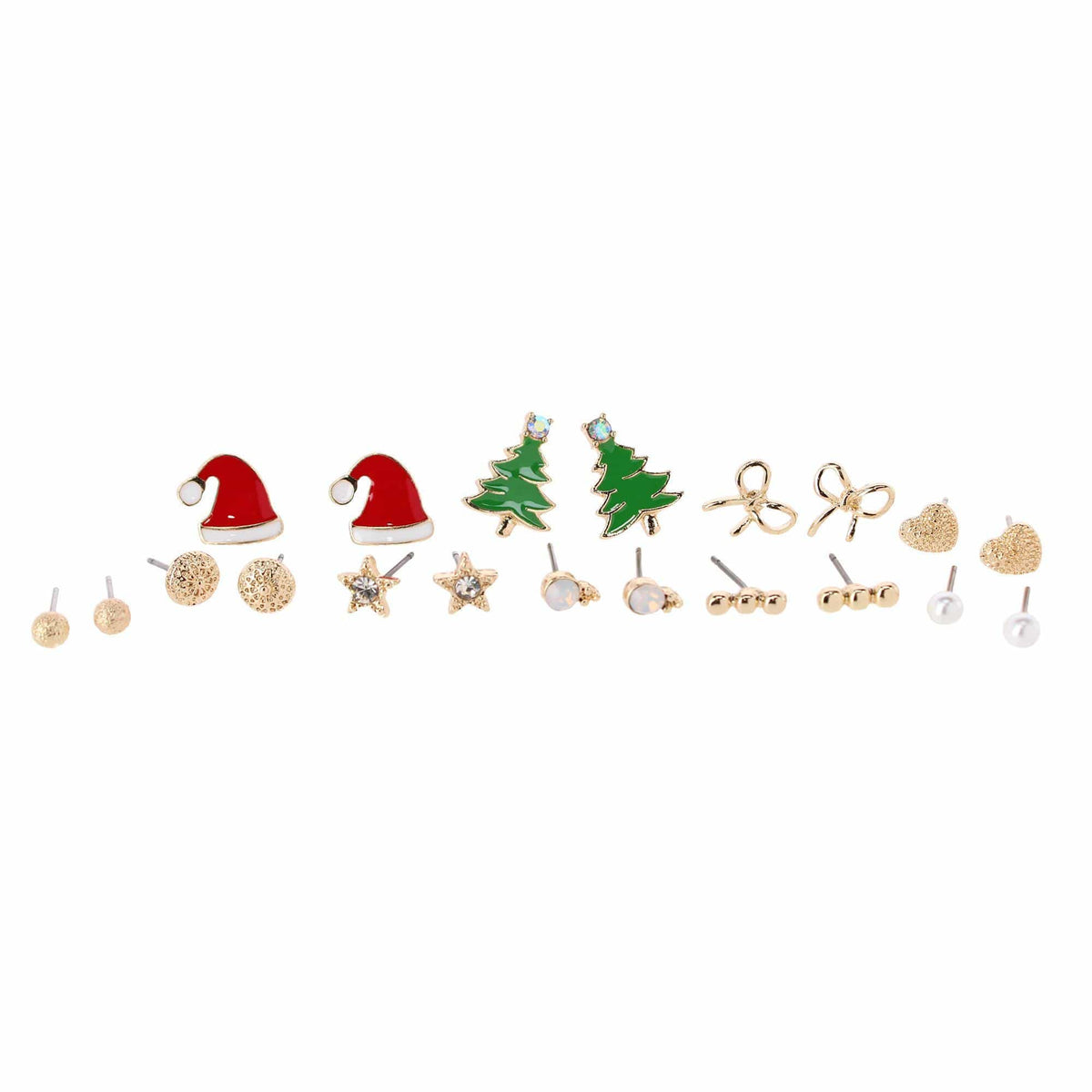CTM® Holiday Scarf & Earring Set Bundle - Red