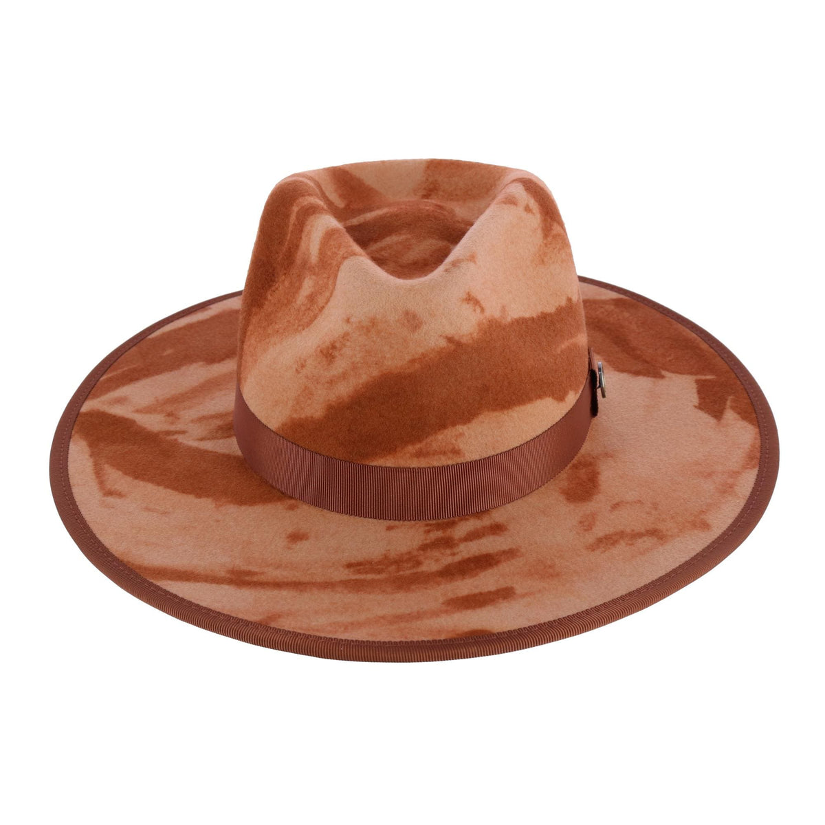 Bruno Capello Men's Macchiato Pinch Front Wool Fedora - Caramel