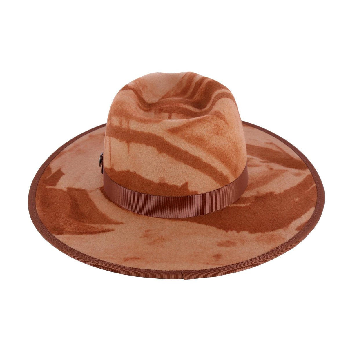 Bruno Capello Men's Macchiato Pinch Front Wool Fedora - Caramel