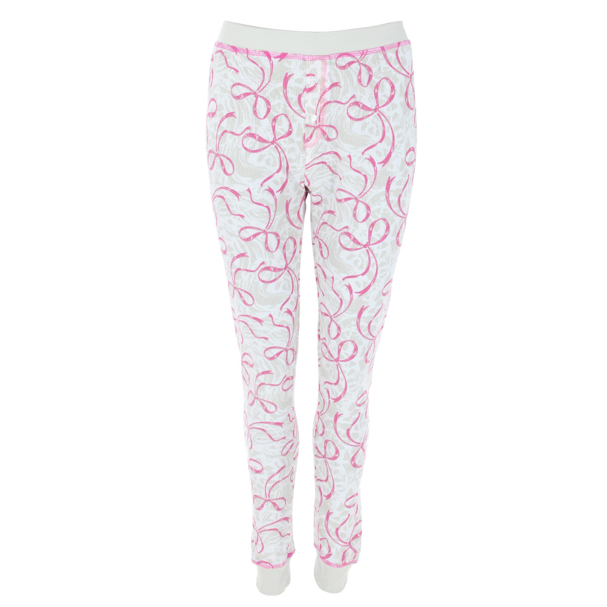 un-bearably cute Women's Bow Thermal Sleep Set with Mask - Grey