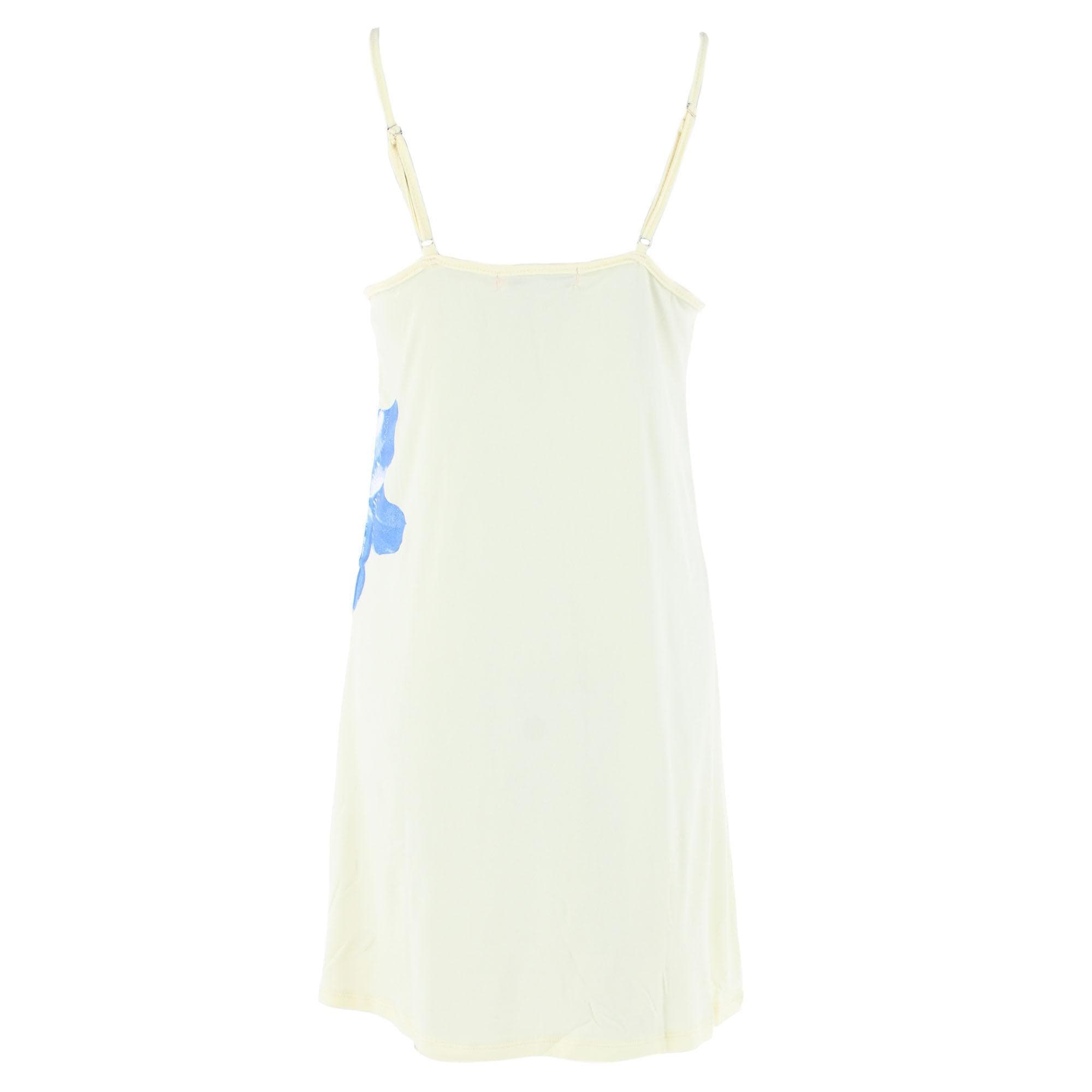 CTM® Women's Hibiscus Chemise Nightgown with Lace Edge