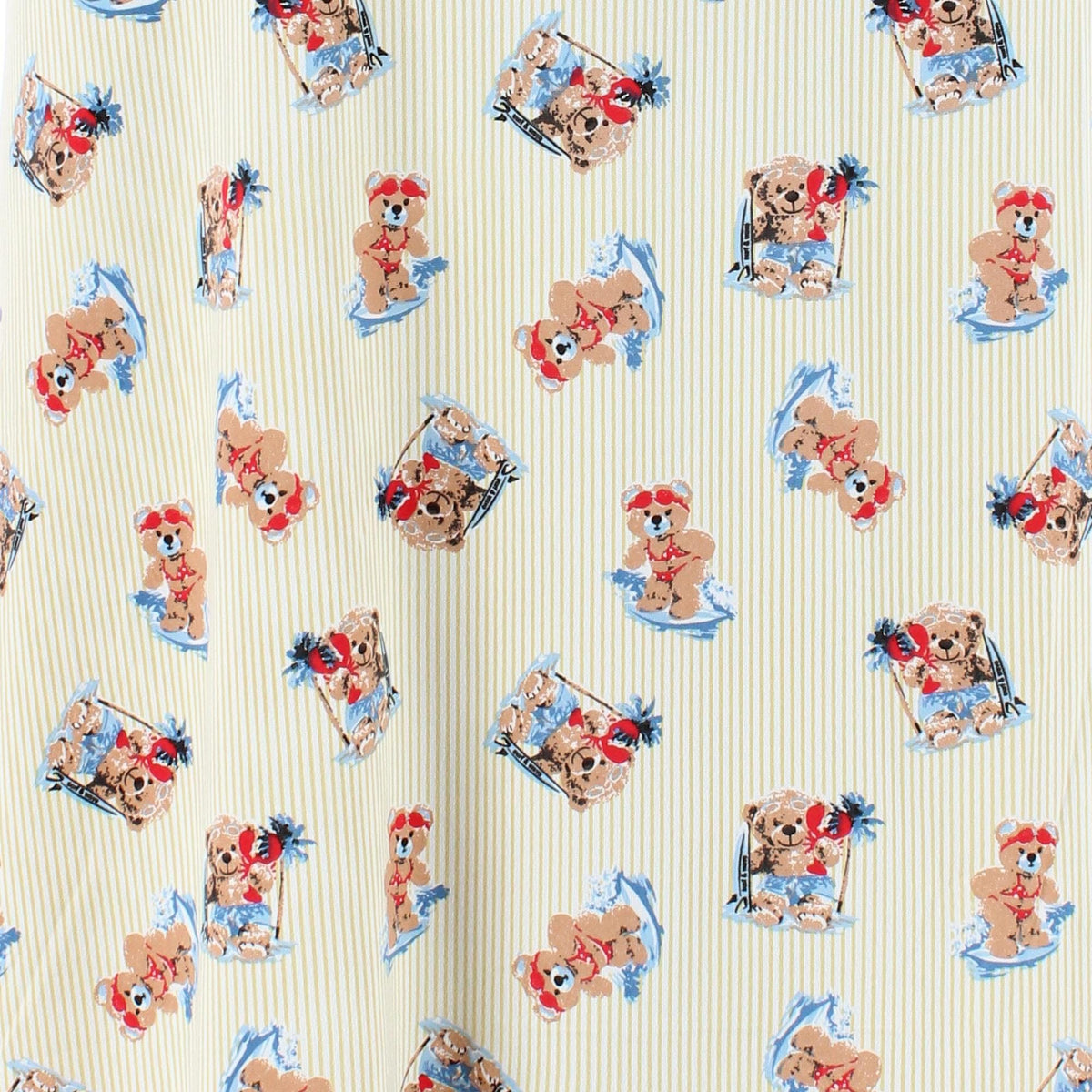 CTM® Women's Sleeveless Vacation Print Chemise Nightgown by Emme Jordan - Beach Bears