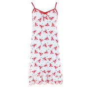 Women's Sleeveless Vacation Print Chemise Nightgown by Emme Jordan