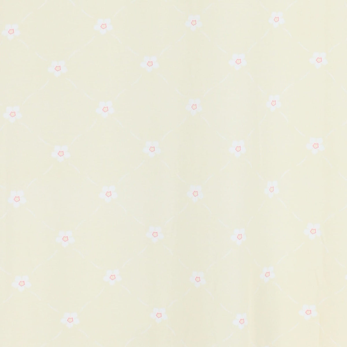 Joan Vass Women's Printed Rosette Laced Nightgown - Light Yellow