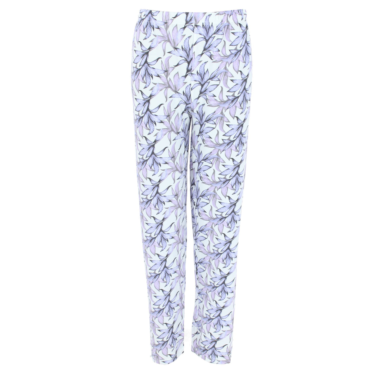 CTM® Women's Plus Size Smocked Lace Floral Pajama Set by Liz & Lilly - Purple
