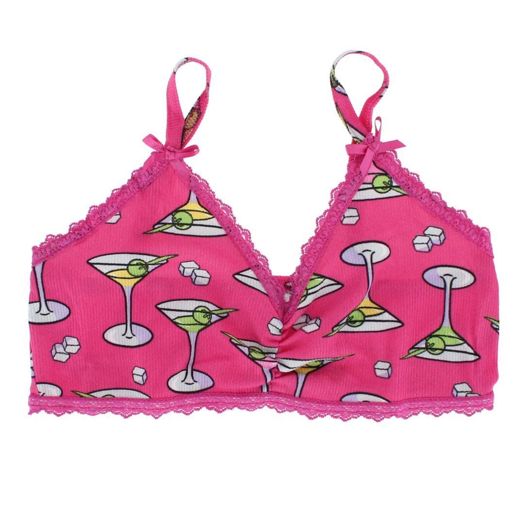 Love to Sleep Women's Martini Robe Lounge Set - Hot Pink