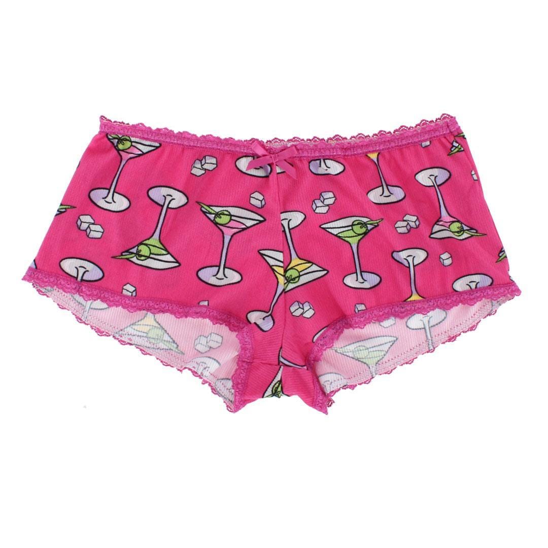 Love to Sleep Women's Martini Robe Lounge Set - Hot Pink