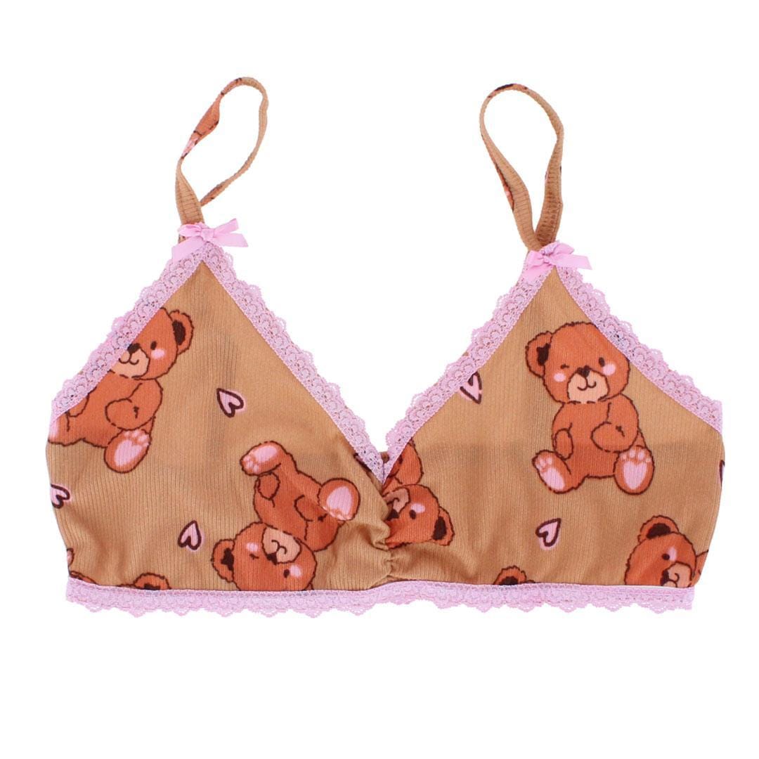 Love to Sleep Women's Teddybear Robe Lounge Set - Tan