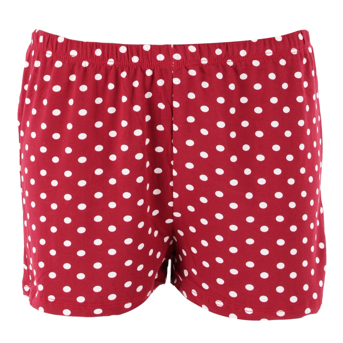 CTM® Women's 3-piece Polka Dot Pajama Set by Love to Sleep - Burgundy
