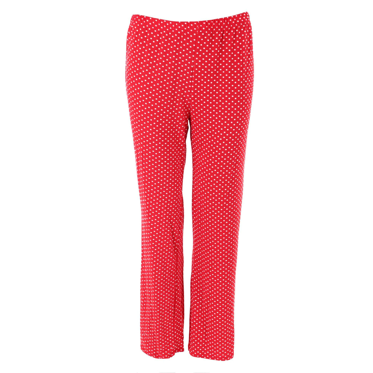 CTM® Women's 3-piece Polka Dot Pajama Set by Love to Sleep - Red