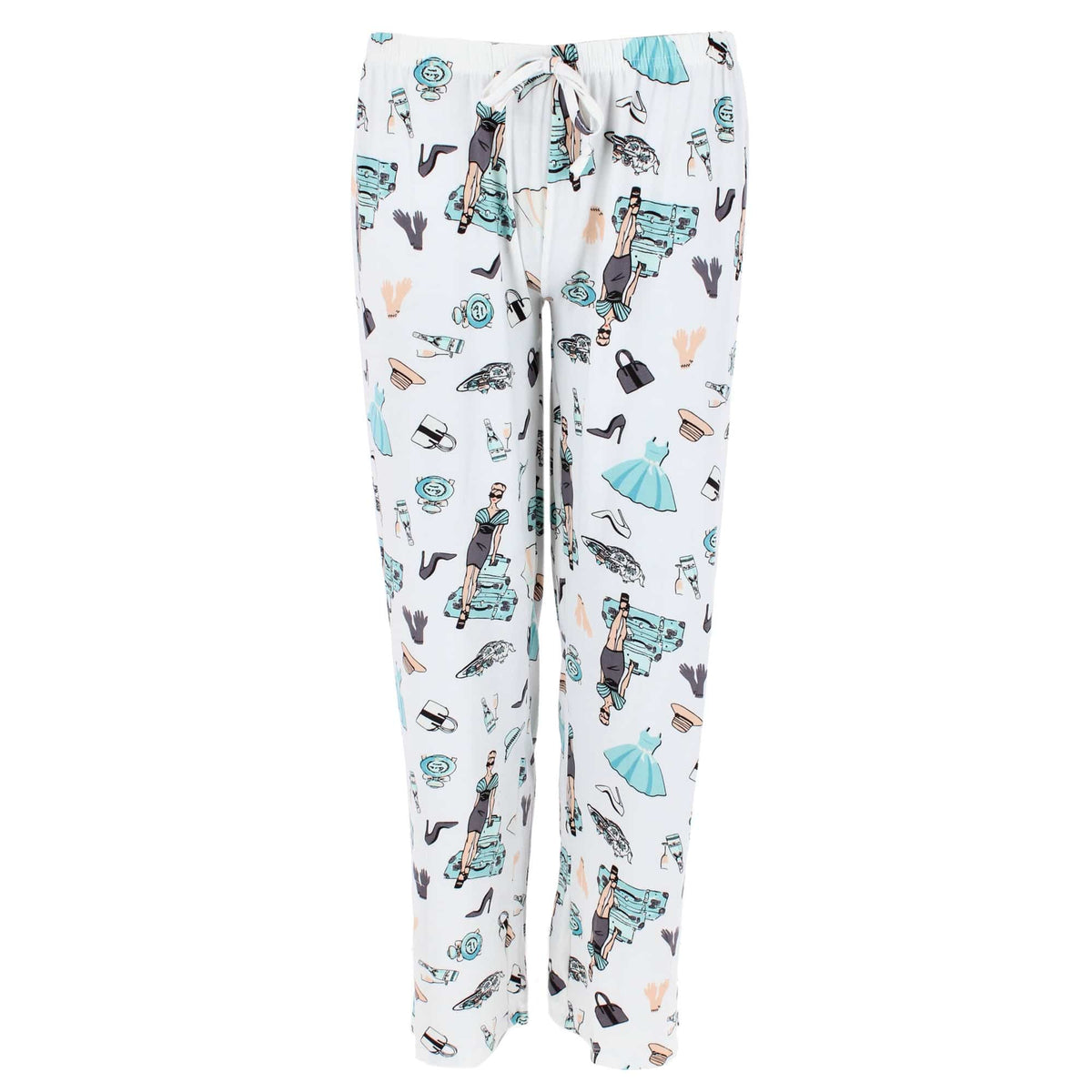 Joan Vass Women's Day at Tiffany's Button Down Short Pajama Set - Ivory