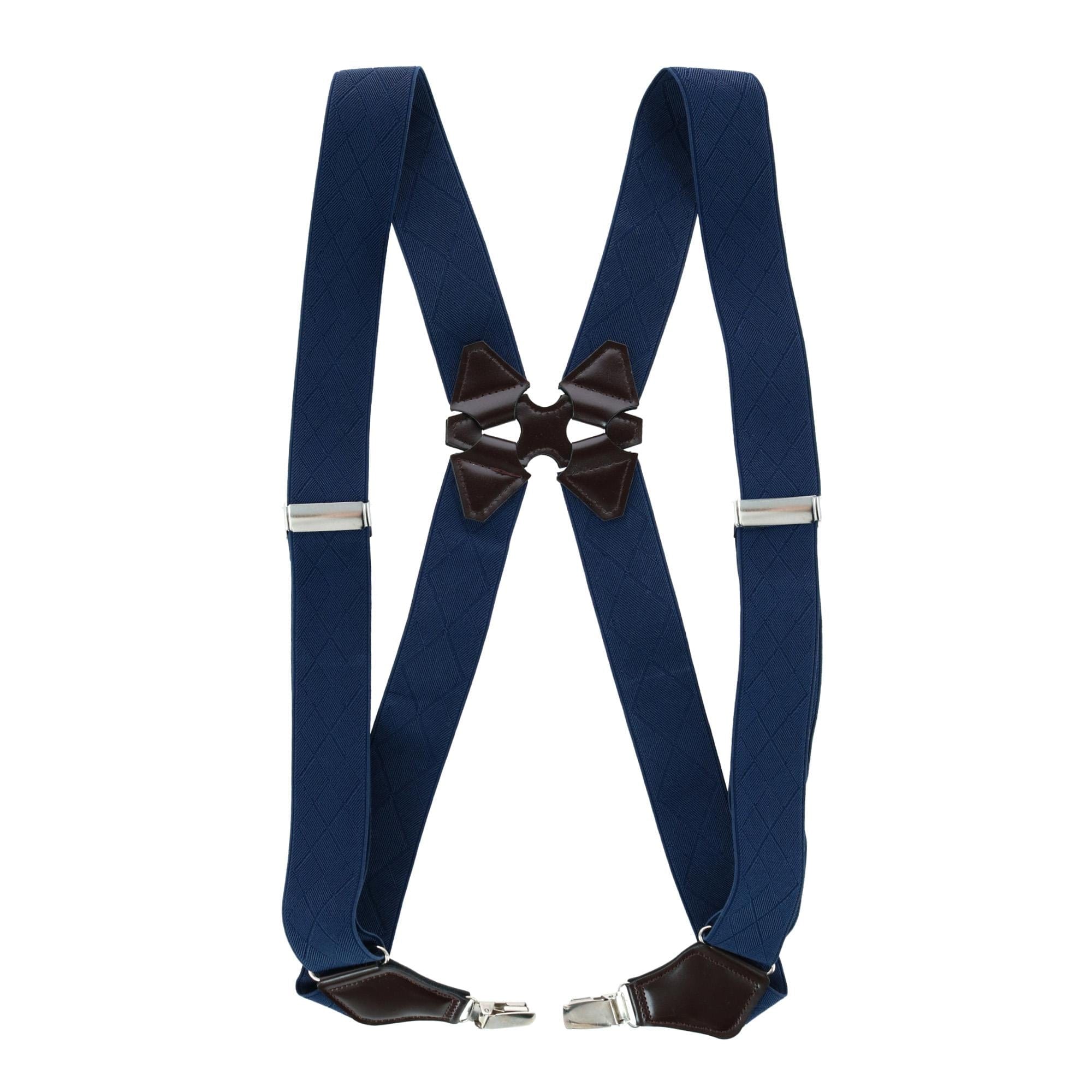 Men's Elastic Solid Color Dress Ubee Side Clip Suspenders by Aisenin ...