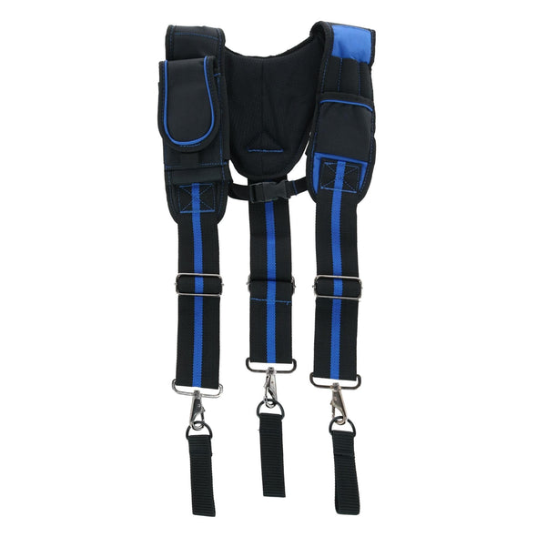 Men's Suspenders with Pockets and Swivel Hooks and Tool Belt Loop Ends