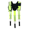 Men's Reflective Safety Suspenders with Swivel Hooks & Tool Belt Loops