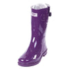 Women's Mid-Calf Solid Color Rubber Rain Boots