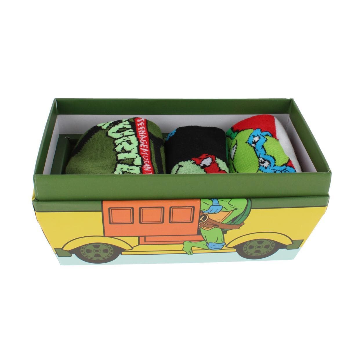 BioWorld Men's Teenage Mutant Ninja Turtles 3 Pack Crew Socks - Multiple
