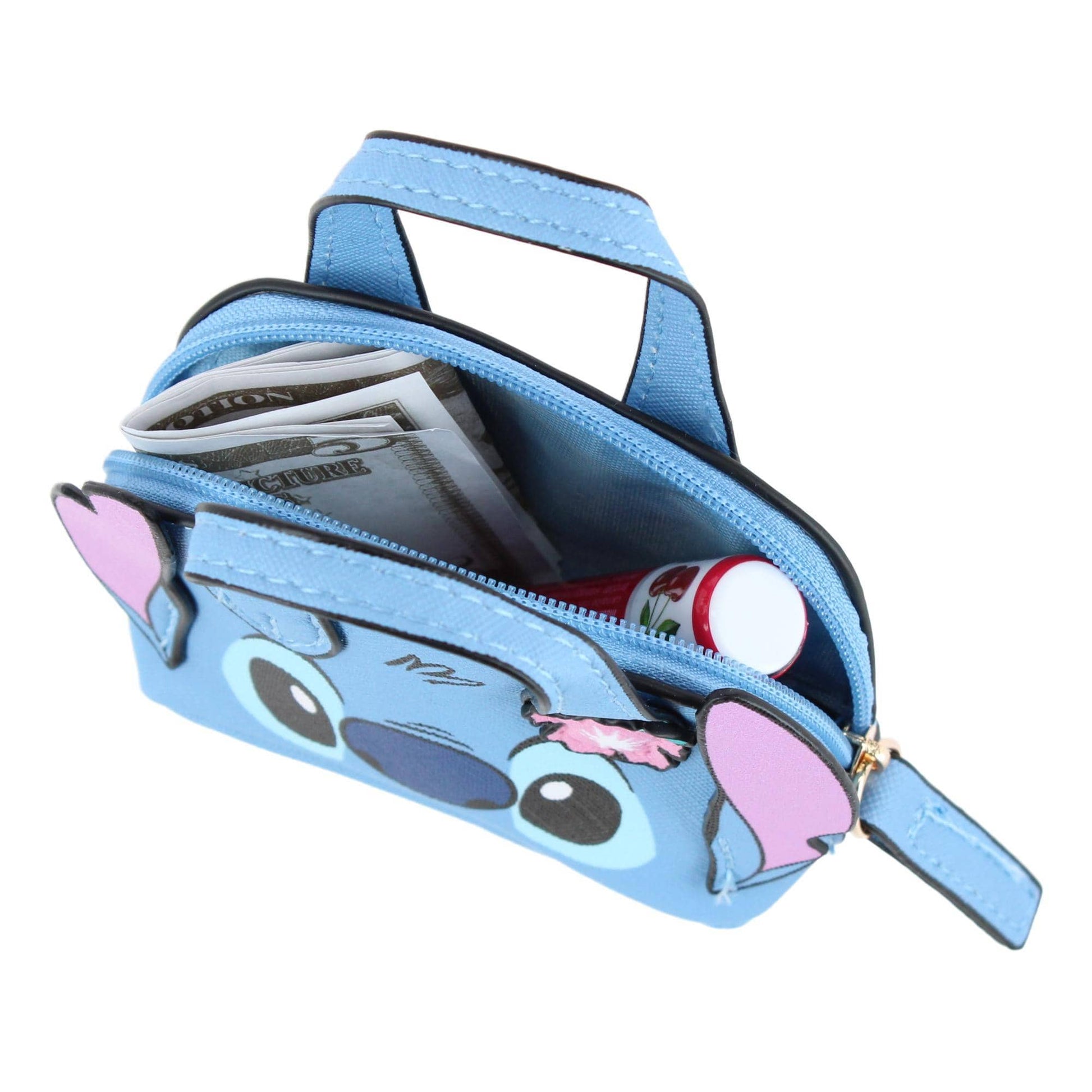 CTM® Disney's Stitch 3 Inch Micro Satchel Bag Charm - Blue