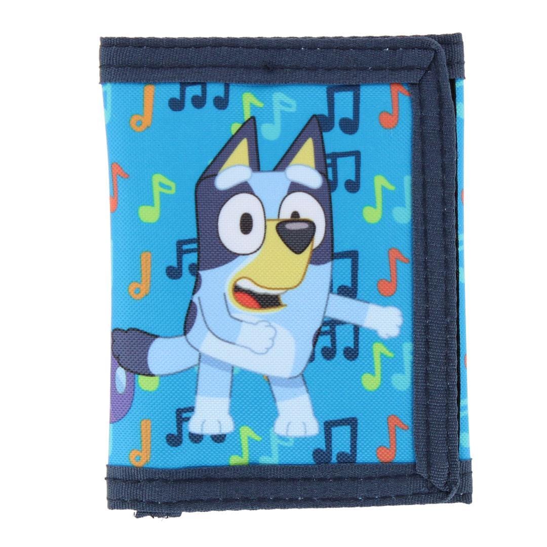 CTM® Kid's Disney Bluey & Bingo Friends Forever Closure Tri-Fold Wallet - Blue