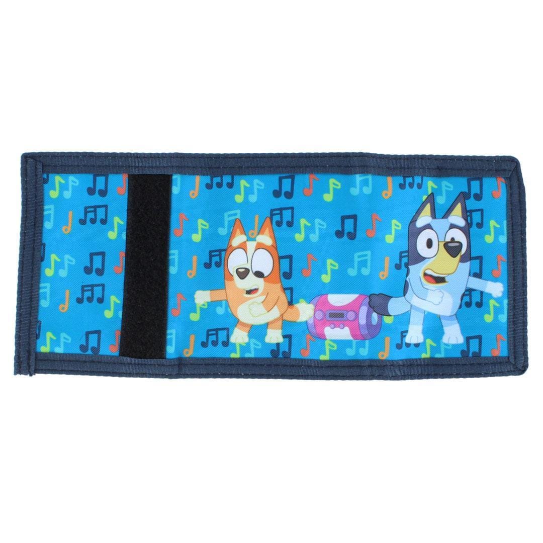 CTM® Kid's Disney Bluey & Bingo Friends Forever Closure Tri-Fold Wallet - Blue