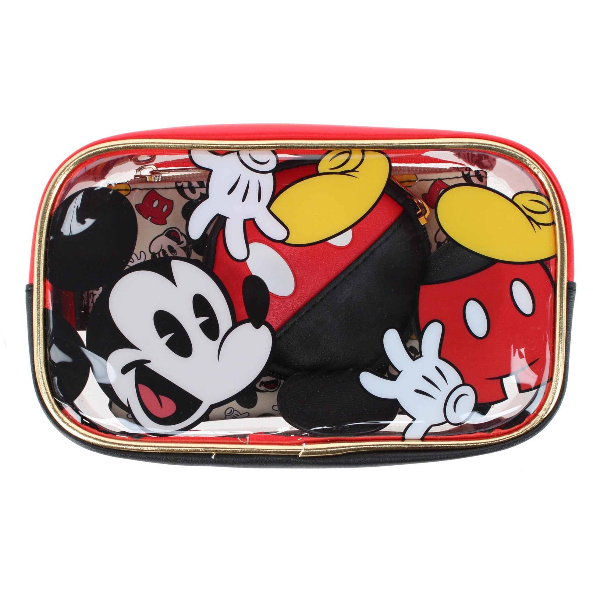CTM® Disney's Mickey Mouse 8 inch Accessory Bag Coin Purse & Zipper Pouch - Multiple