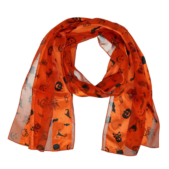 Women's Halloween Holiday Print Lightweight Scarf