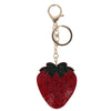 Women's Strawberry Shape Glittering Bag Charm